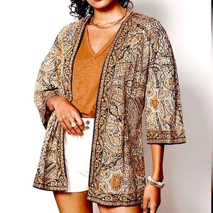 Cleobella Paisley Organic
Cotton Kimono Jacket Size XS
S40"